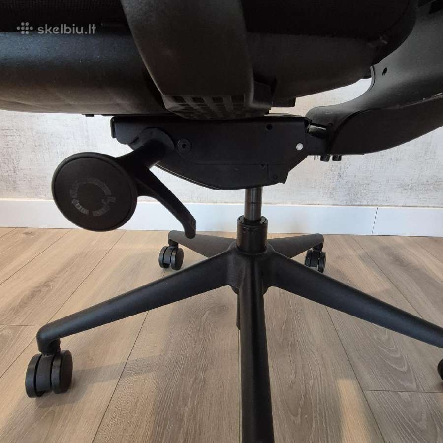 Ergonominė juoda kėdė Trium Hru – su garantija - nuotraukos Nr. 7