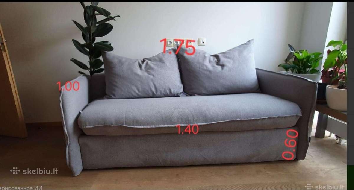 Sofa su miegama funkcija - nuotraukos Nr. 4