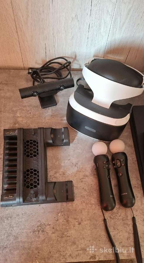 Ps4 Slim + Vr komplektas + Vairas ir pedalai! - nuotraukos Nr. 4