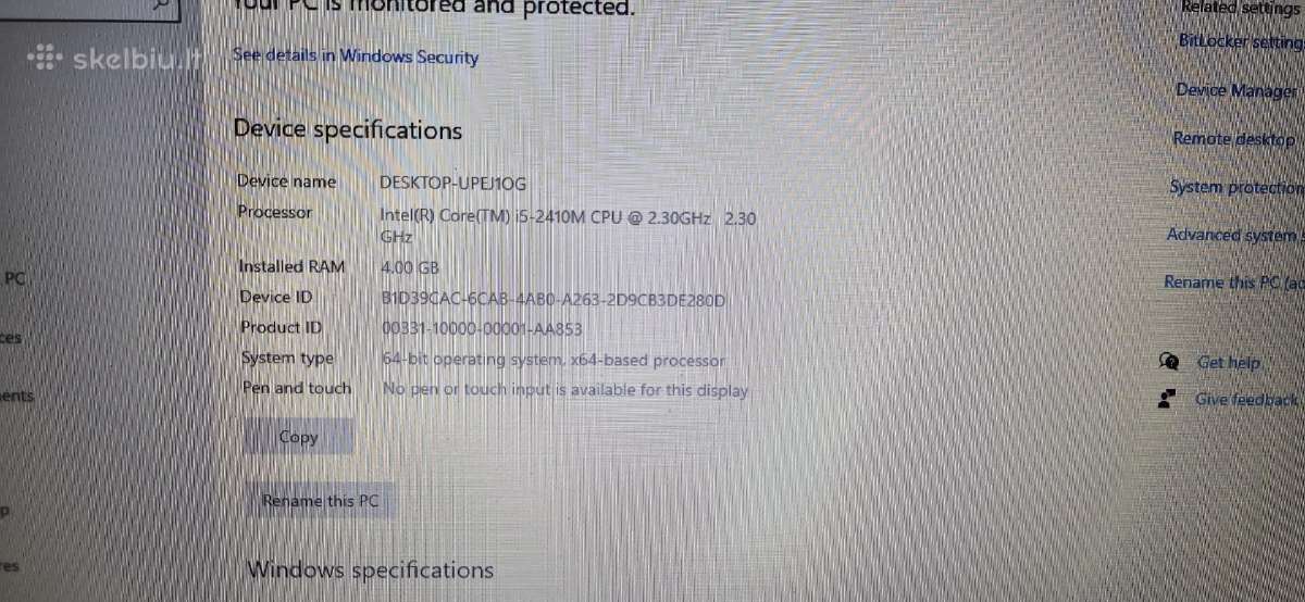 Asus N53s - nuotraukos Nr. 7