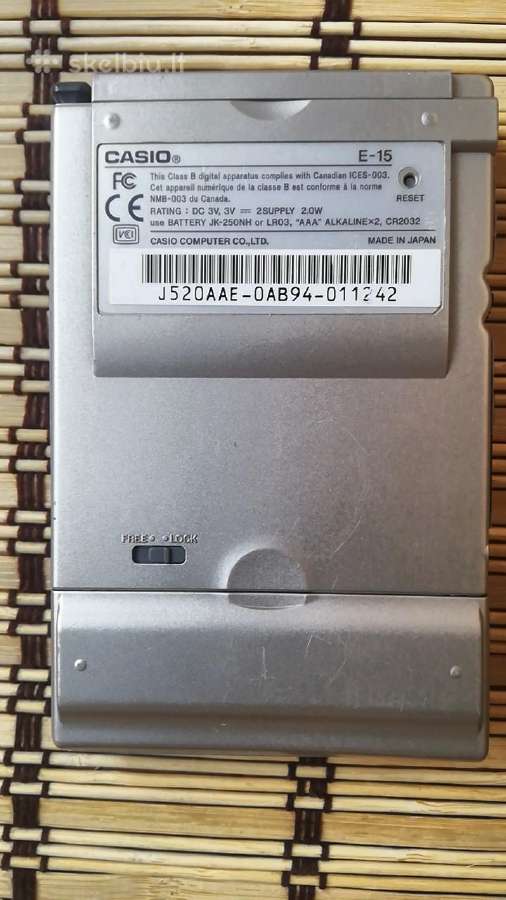 Japoniškas delninukas Casio - nuotraukos Nr. 8
