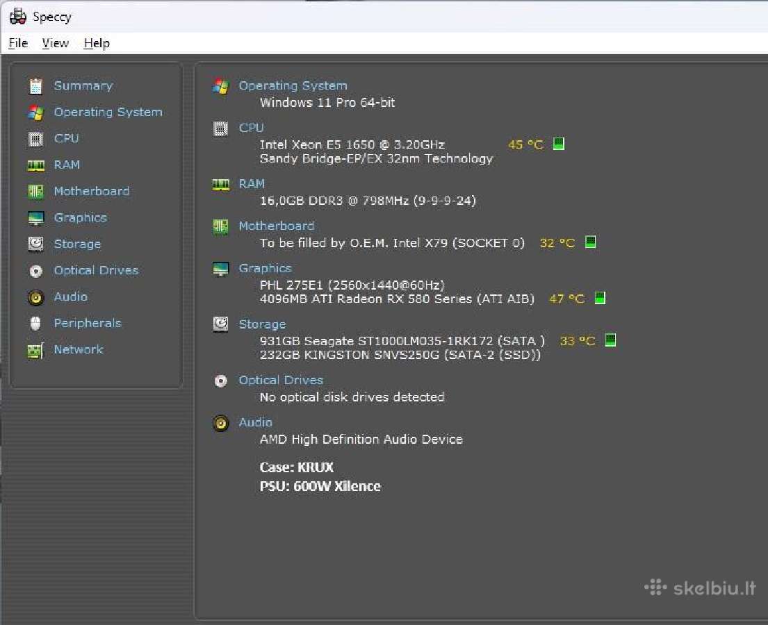 Xeon E5 1650 Rx 580 - nuotraukos Nr. 11