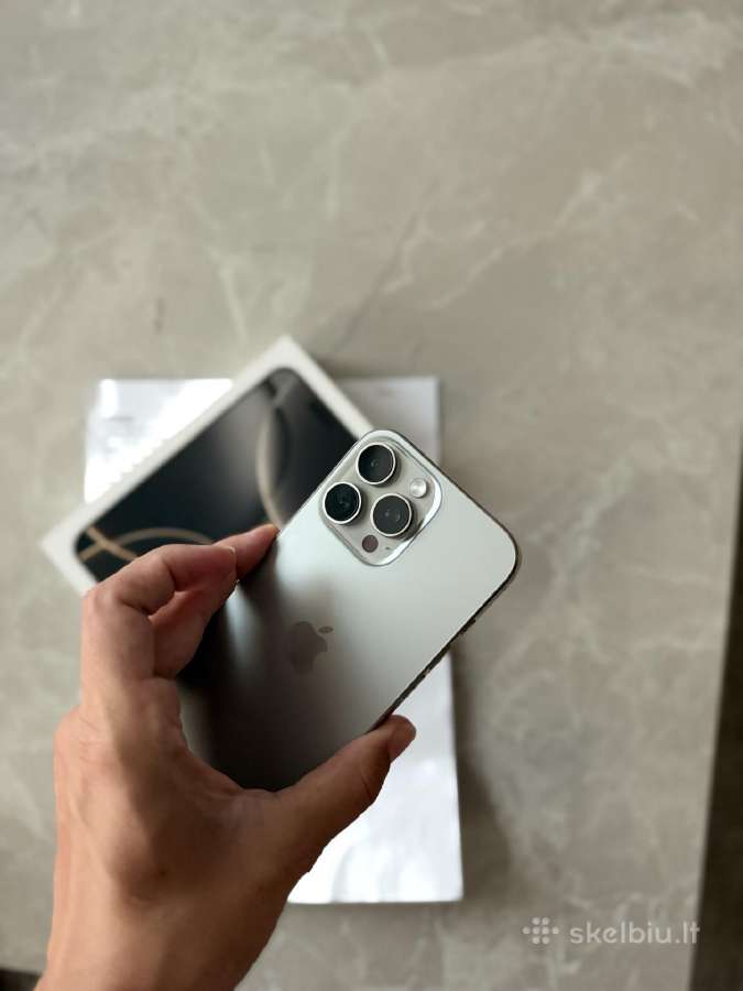 iPhone 16 pro max 256 Natural Titanium - nuotraukos Nr. 3