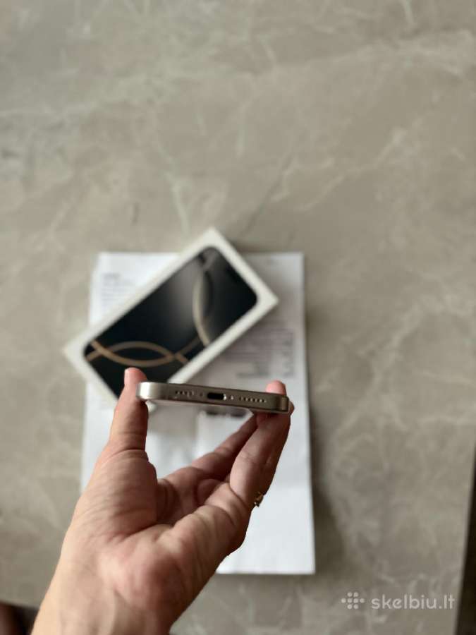 iPhone 16 pro max 256 Natural Titanium - nuotraukos Nr. 4