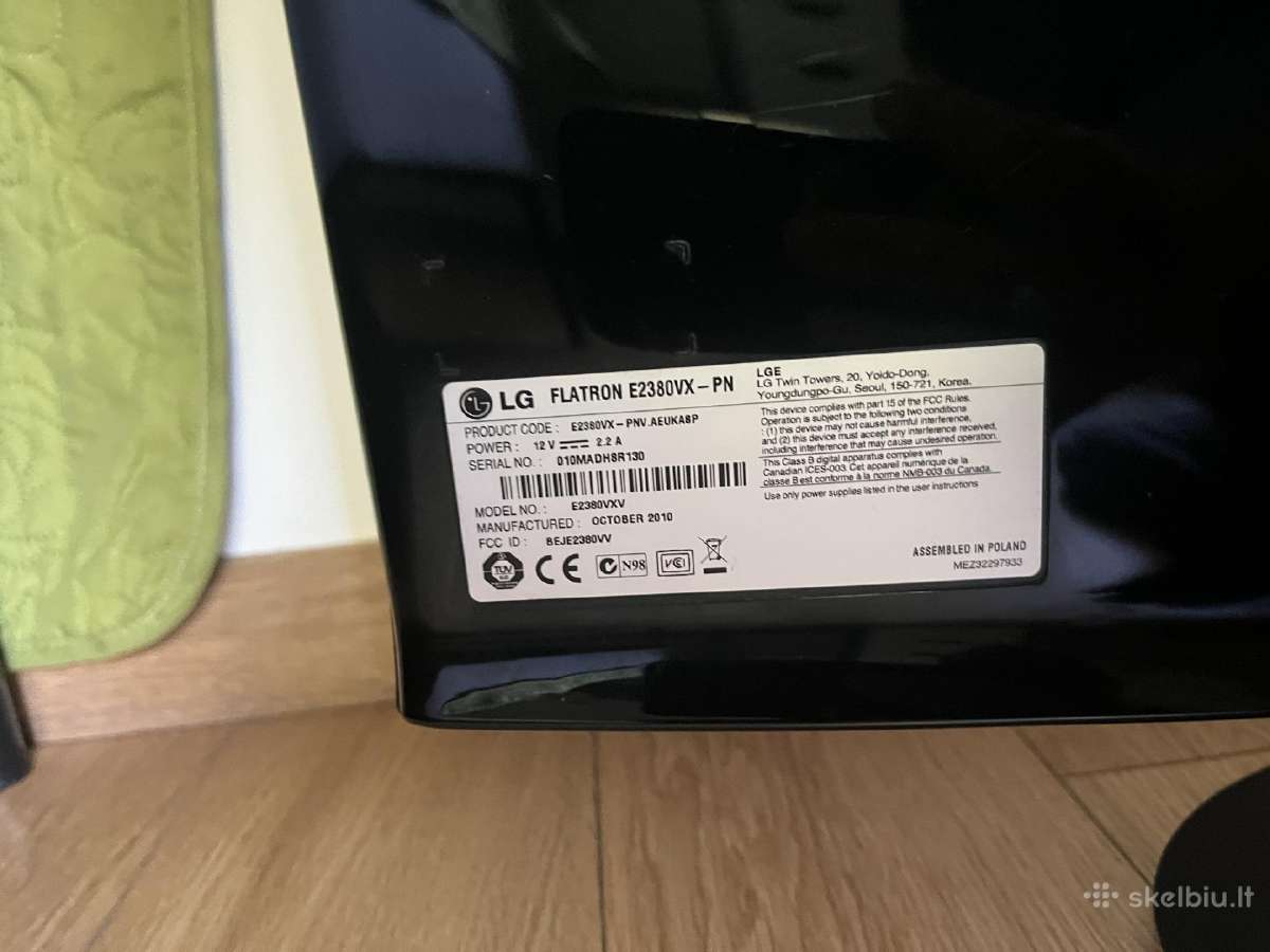 Monitorius LG Flatron E2380vx-pn 23 Full HD - nuotraukos Nr. 4