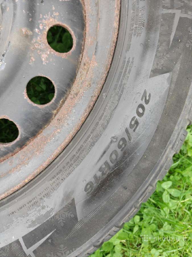 Ratlankiai R16 su žieminėmis padangomis - nuotraukos Nr. 6