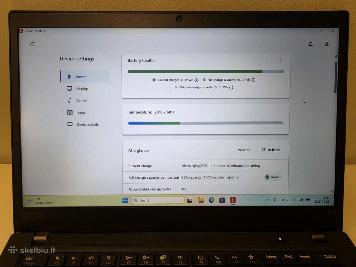 Lenovo Thinkpad T14 Gen 2 Amd 16gb / 512gb SSD - nuotraukos Nr. 5