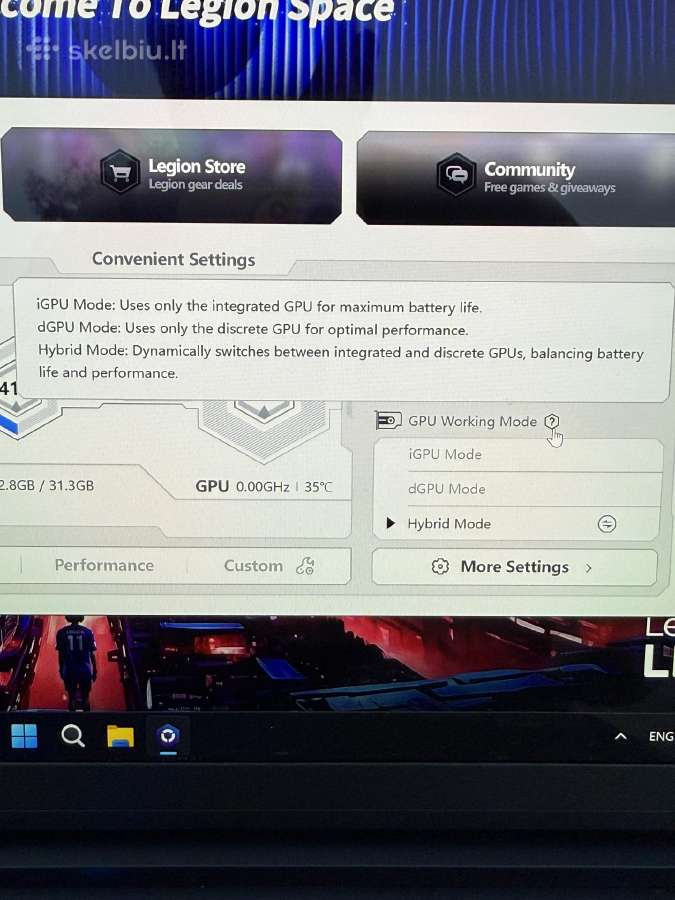 Lenovo Legion 15 Oled - nuotraukos Nr. 6