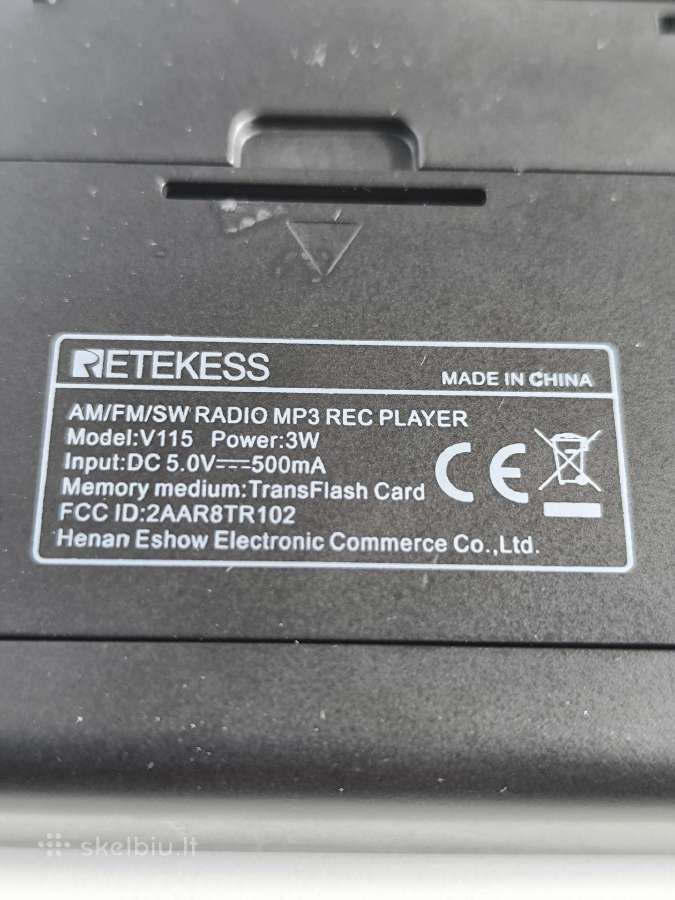 Naujas Retekess V115 radio imtuvas - nuotraukos Nr. 6