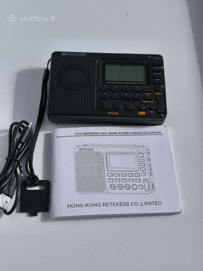 Naujas Retekess V115 radio imtuvas - nuotraukos Nr. 7