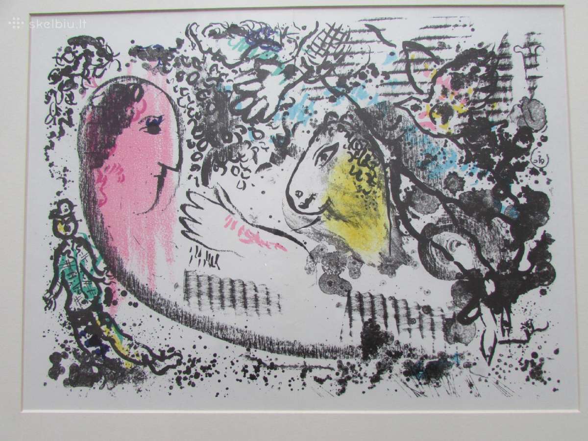 Marc Chagall, keturios litografijos. - nuotraukos Nr. 5