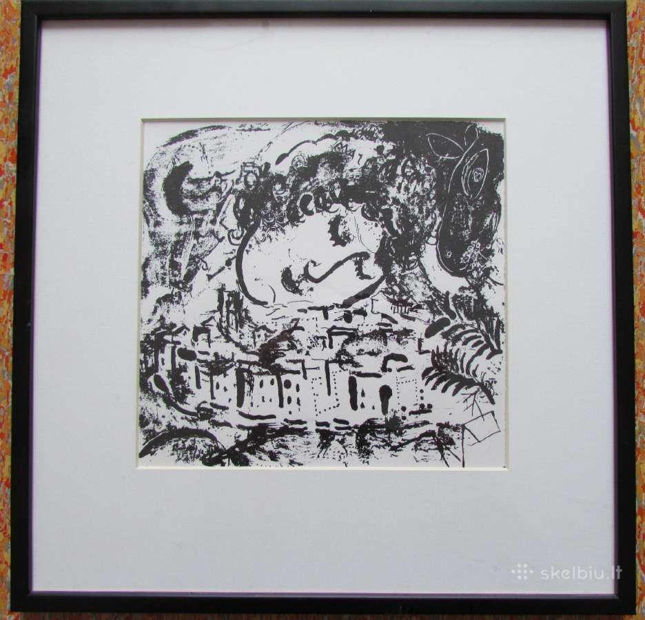 Marc Chagall, keturios litografijos. - nuotraukos Nr. 6