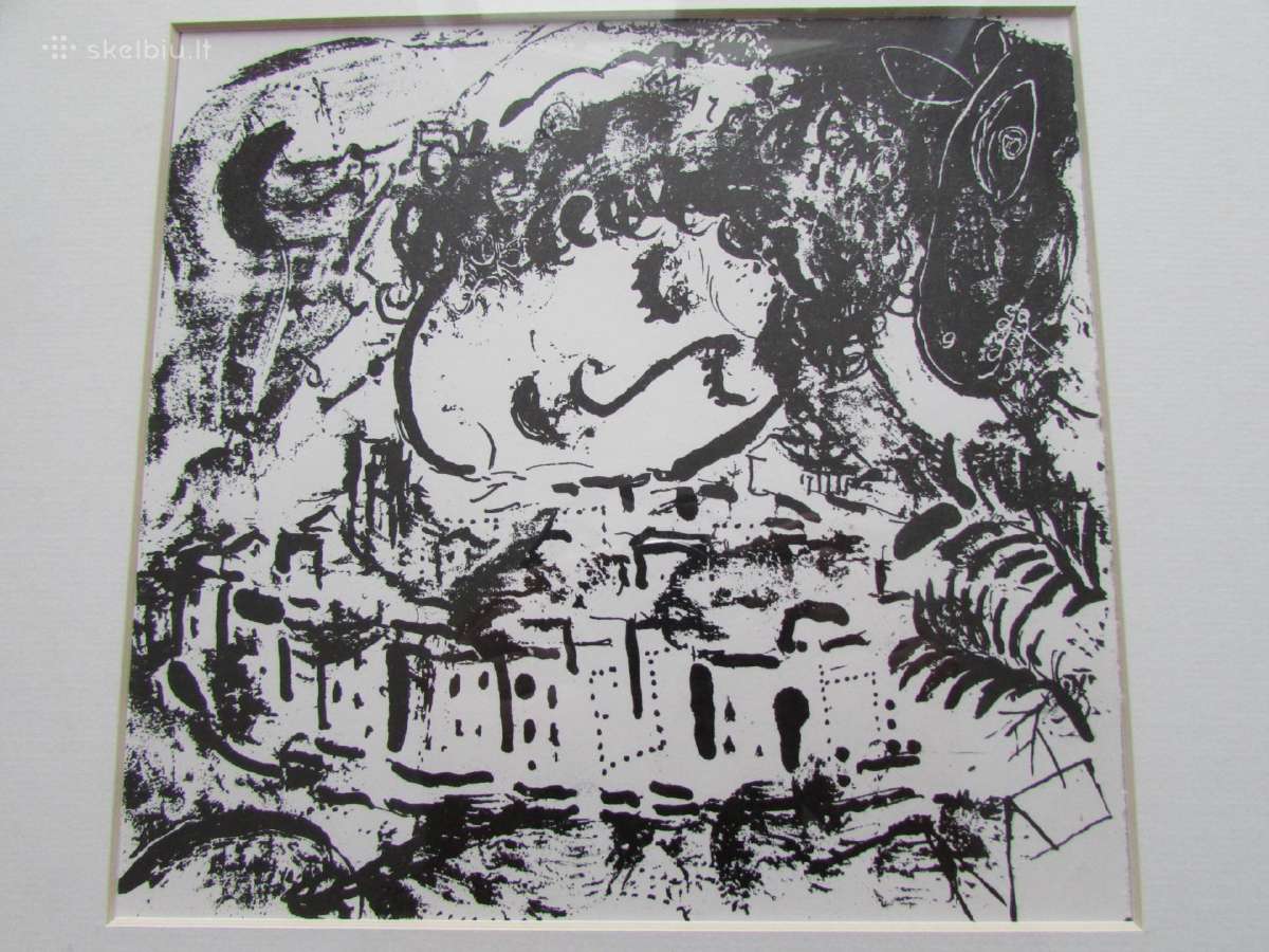 Marc Chagall, keturios litografijos. - nuotraukos Nr. 7