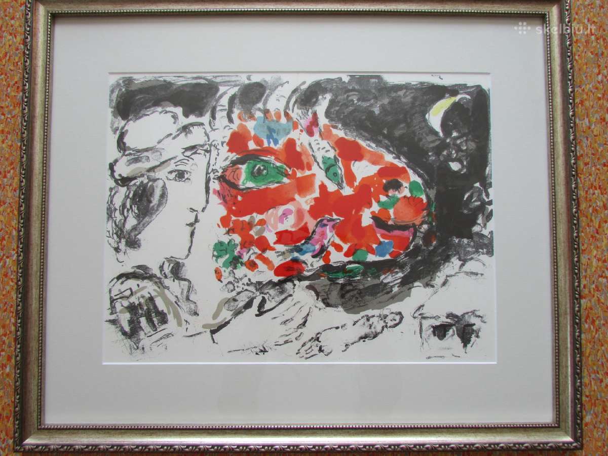 Marc Chagall, keturios litografijos. - nuotraukos Nr. 9