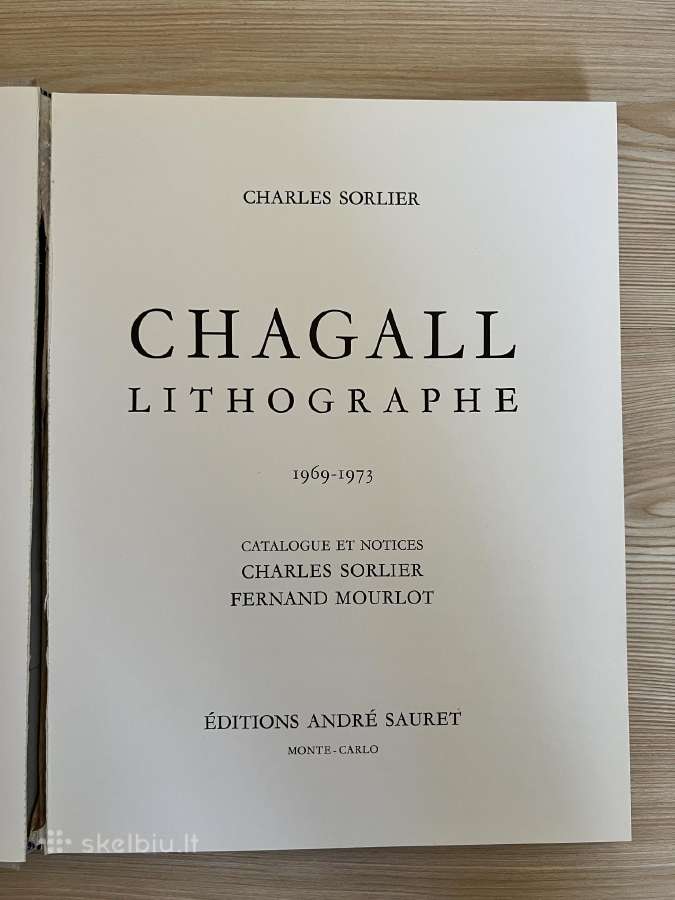 Marc Chagall, keturios litografijos. - nuotraukos Nr. 11
