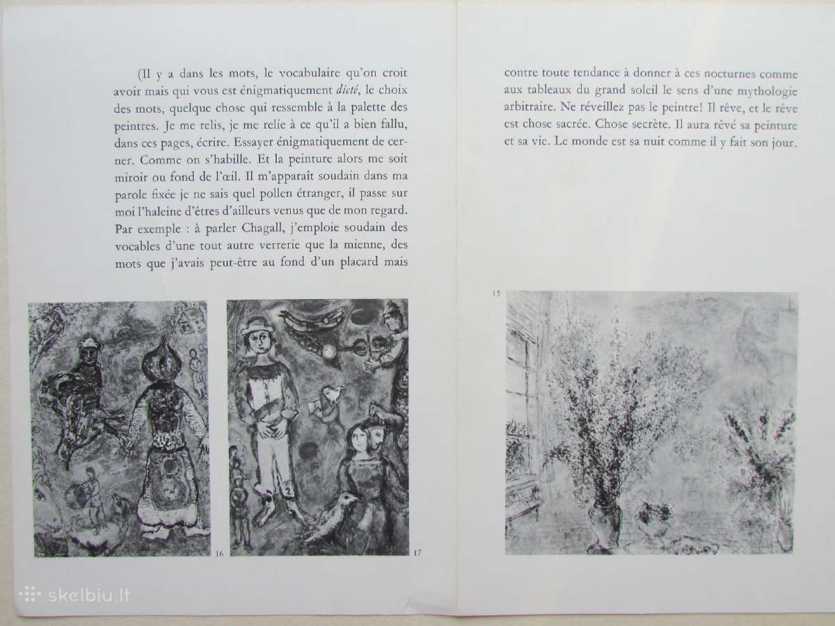 Marc Chagall, keturios litografijos. - nuotraukos Nr. 16