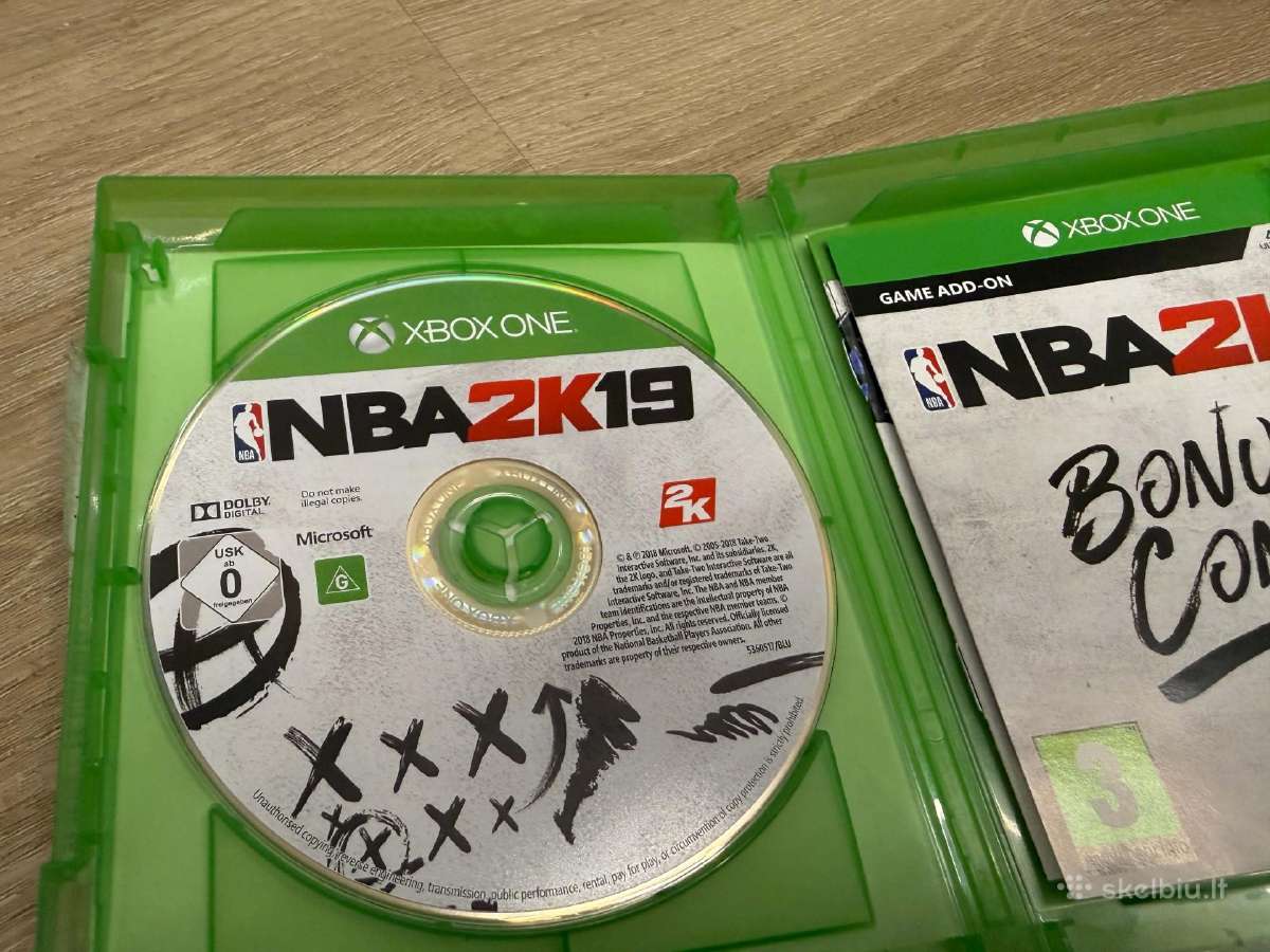 Xbox One S 500gb baltas + 2 pulteliai + Nba 2k19 - nuotraukos Nr. 3
