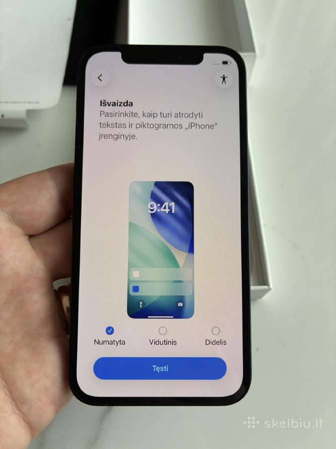 iPhone 12 128 GB juodas puikios būklės - nuotraukos Nr. 11
