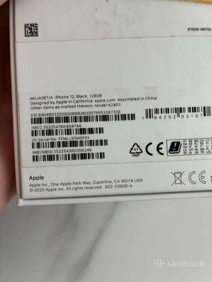 iPhone 12 128 GB juodas puikios būklės - nuotraukos Nr. 12