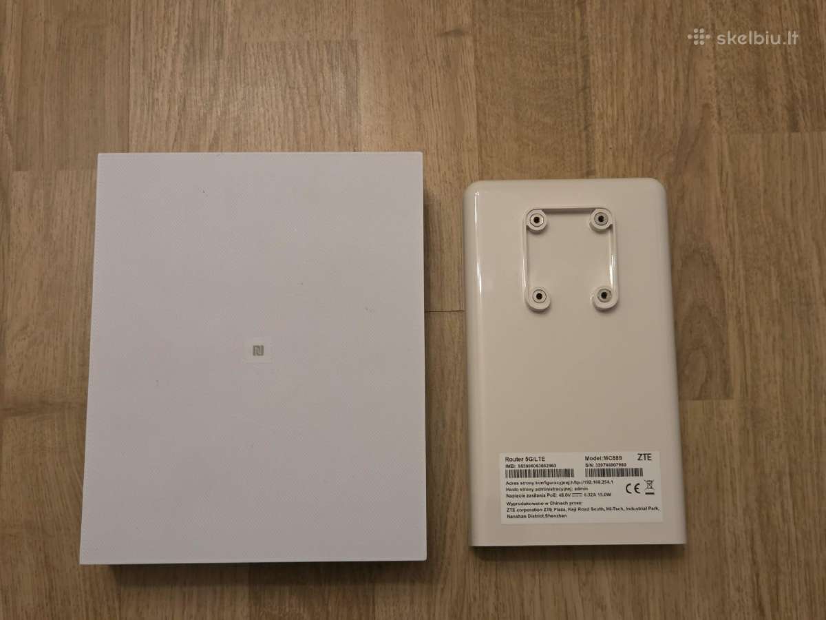Zte Mc889 5G modemas + Zte T5400 maršrutizatorius - nuotraukos Nr. 3