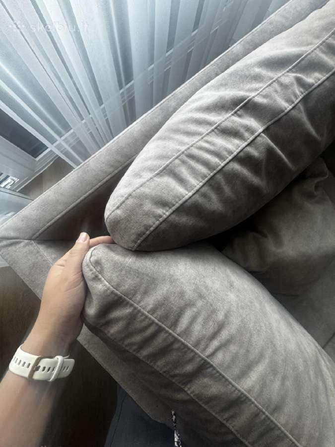 Kampinė smėlio spalvos sofa 2730x 2290 - nuotraukos Nr. 3