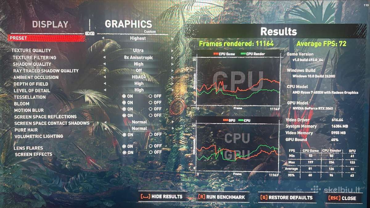 Lenovo Legion 5 Rtx 2060 Ryzen 7 120hz - nuotraukos Nr. 9