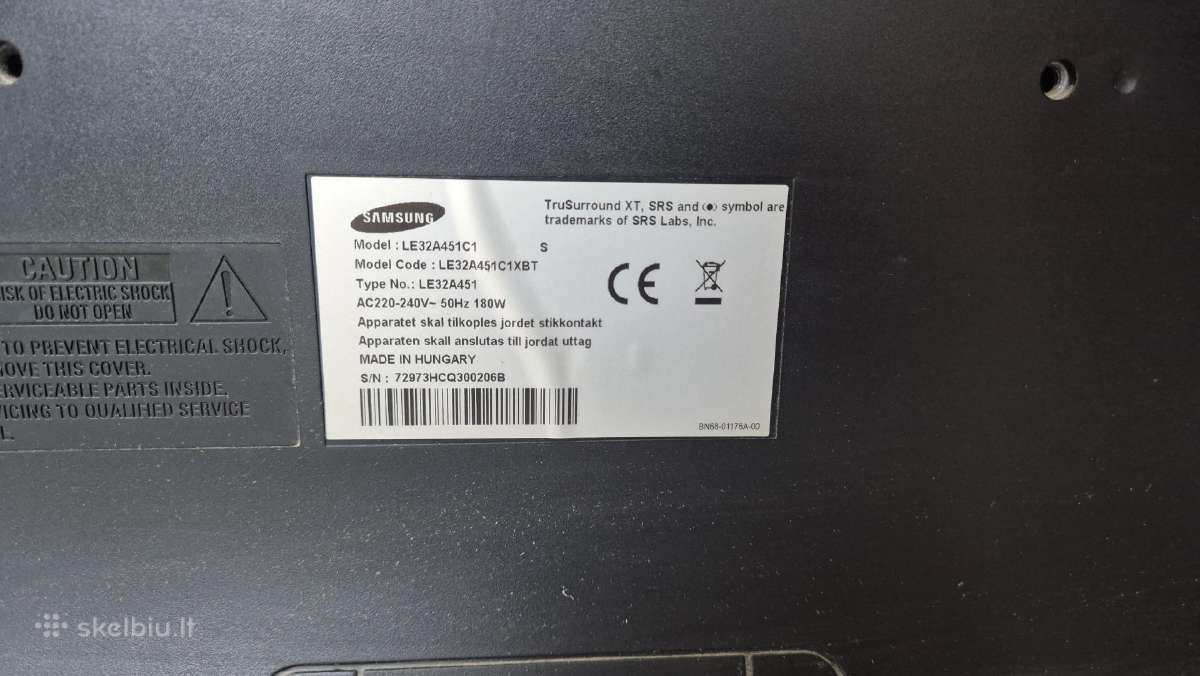 Samsung 82 cm LCD televizorius + pultelis - nuotraukos Nr. 3