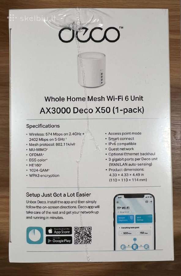 Naujas Zte Mc889 + Deco X50 Wi-fi 6 komplektas - nuotraukos Nr. 4