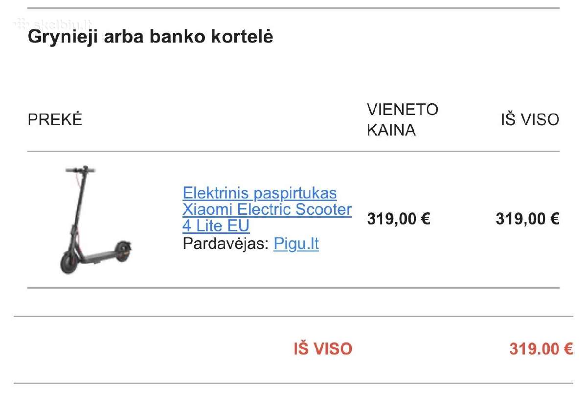 Xiaomi Paspirtukas - nuotraukos Nr. 4