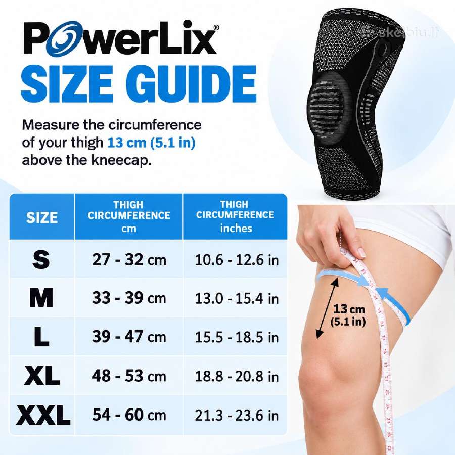 Powerlix kelio įtvaras su stabilizatoriais, L dydi - nuotraukos Nr. 5