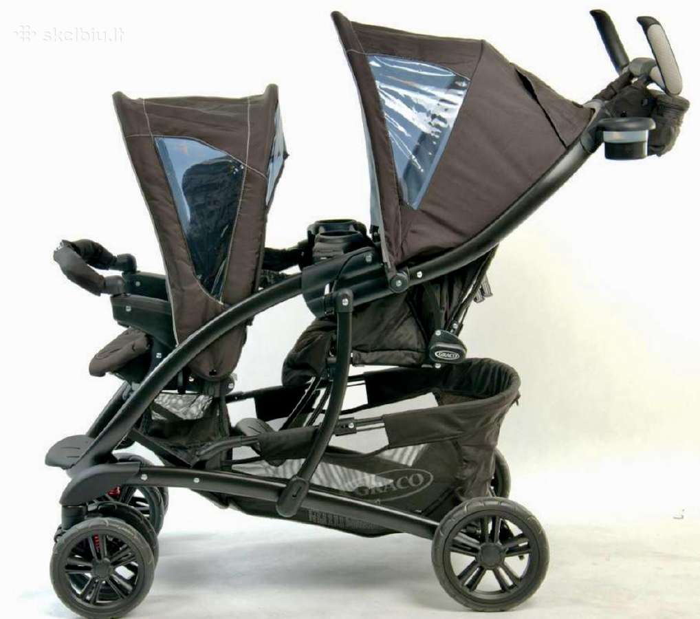 Dvivietis vaikiškas Graco vežimėlis - nuotraukos Nr. 2