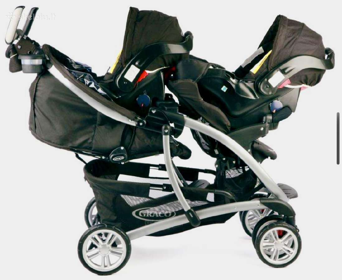 Dvivietis vaikiškas Graco vežimėlis - nuotraukos Nr. 3