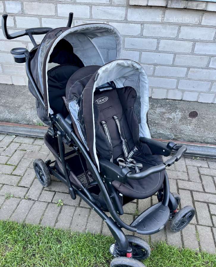 Dvivietis vaikiškas Graco vežimėlis - nuotraukos Nr. 7
