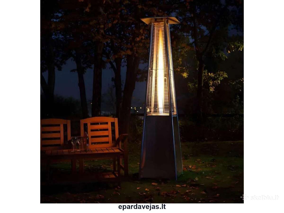 Dujinis terasos šildytuvas 13 kw, 227 cm, juodas - nuotraukos Nr. 5