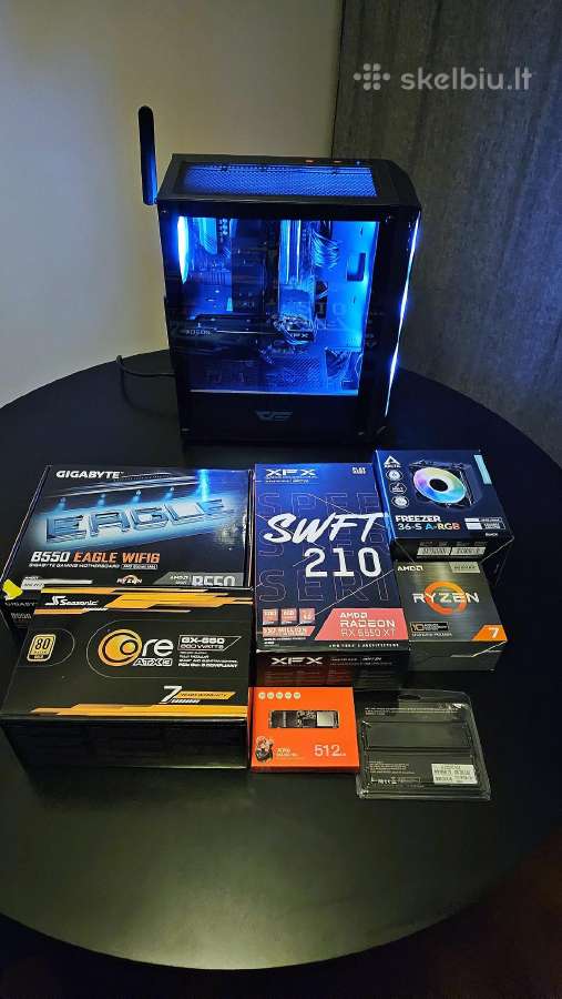 Gaming Pc R7-5800x3d, 6650xt, 16gb, 512 GB Nvme - nuotraukos Nr. 3
