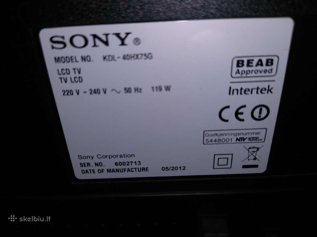 Televizorius Sony - nuotraukos Nr. 12
