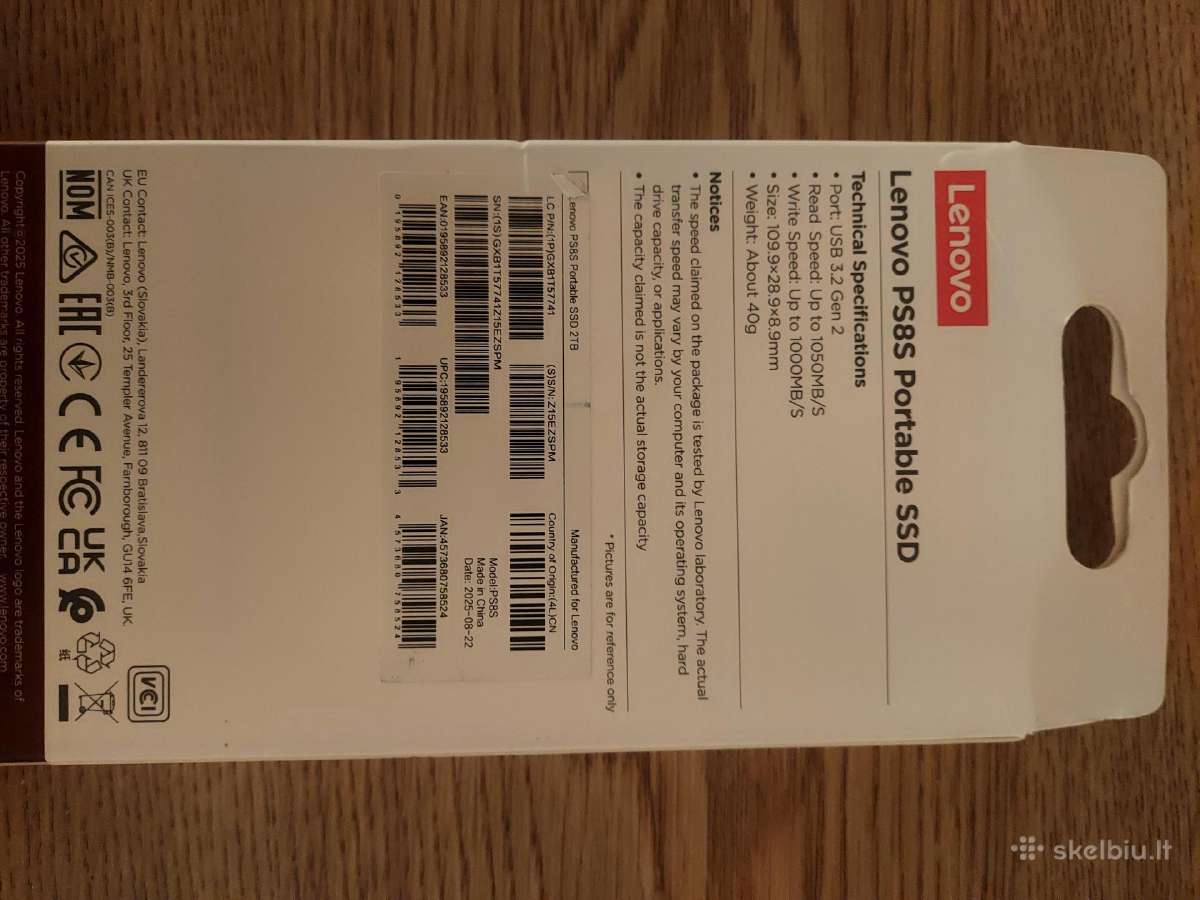 Isorinis diskas SSD lenovo - nuotraukos Nr. 2