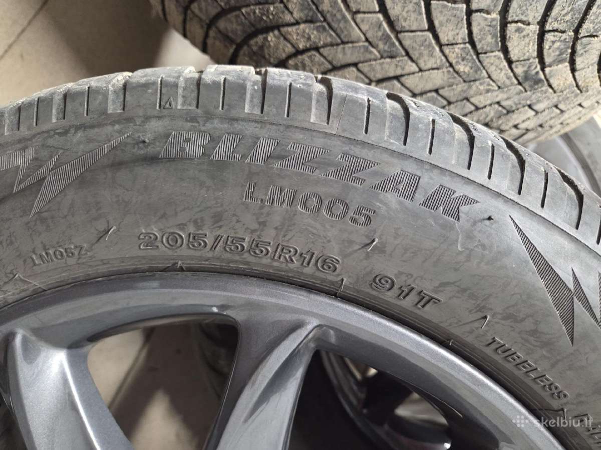 Toyota ratai+bridgestone Blizzak Lm005 205/55/r16 - nuotraukos Nr. 2