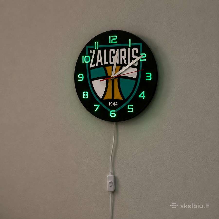 Sieninis laikrodis Žalgiris - nuotraukos Nr. 3