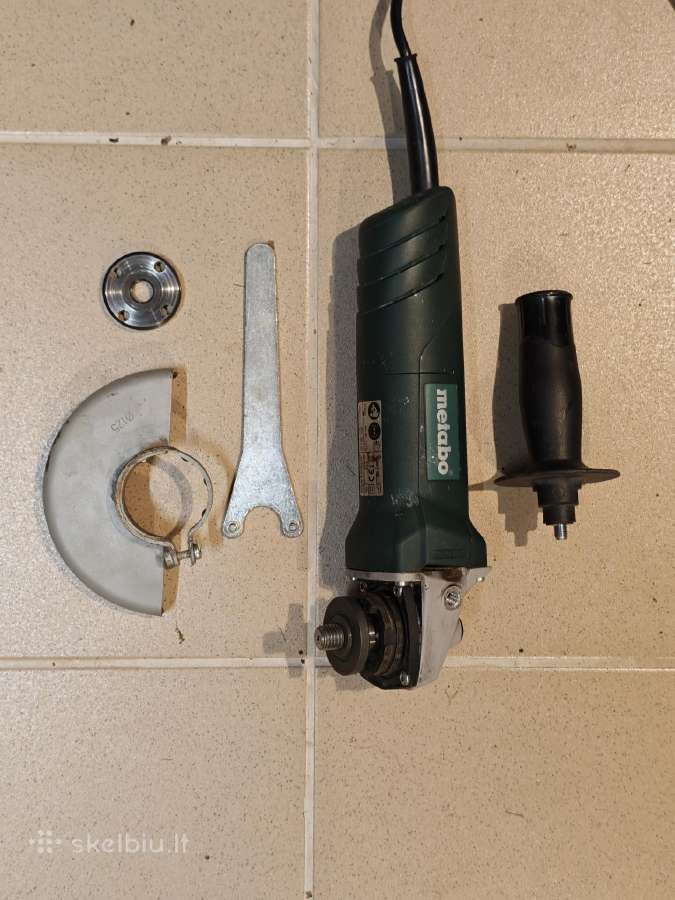 Kampinis šlifuoklis Metabo W720-125 pilnas kompl. - nuotraukos Nr. 2