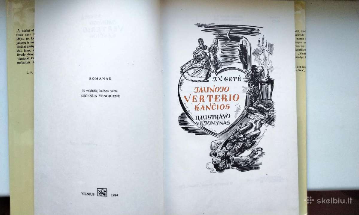 Getė. Jaunojo Verterio kančios. 1984 m. leid. - nuotraukos Nr. 2