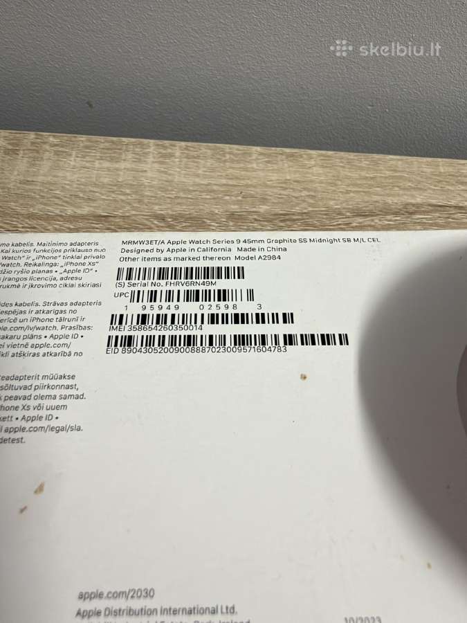 Apple Watch Series 9 45mm Stainless Steel - nuotraukos Nr. 9