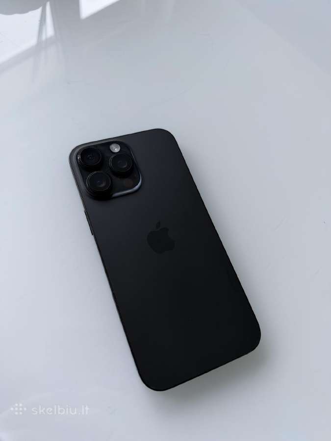iPhone 16 pro max, black titanium, 256gb - nuotraukos Nr. 3