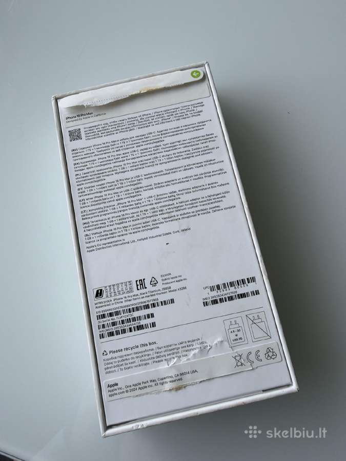 iPhone 16 pro max, black titanium, 256gb - nuotraukos Nr. 5