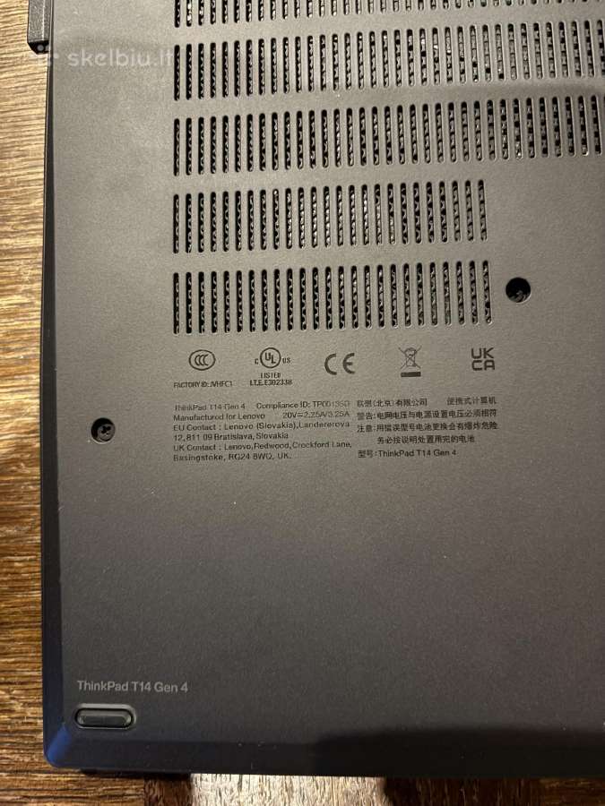 Lenovo thinkpad t14 gen4 - nuotraukos Nr. 3
