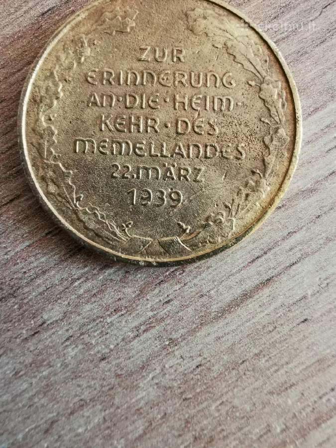 Memel Klaipėdos aneksijos medalis - nuotraukos Nr. 3