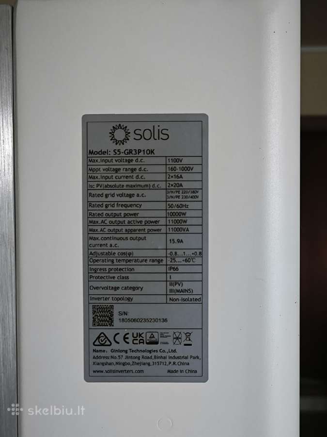 Parduodamas inverteris Solis S5-gr3p10k 10kw - nuotraukos Nr. 5