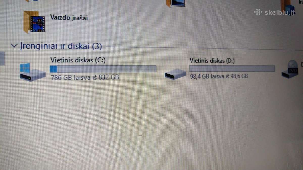 Dell Inspiron 15 i3(6) Win10 8gb RAM 800+120gb SSD - nuotraukos Nr. 8