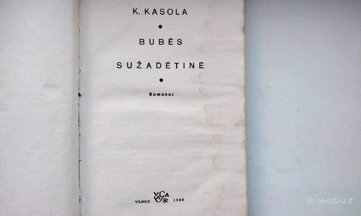K. Kasola. Bubės sužadėtinė. 1966 m. leid. - nuotraukos Nr. 2