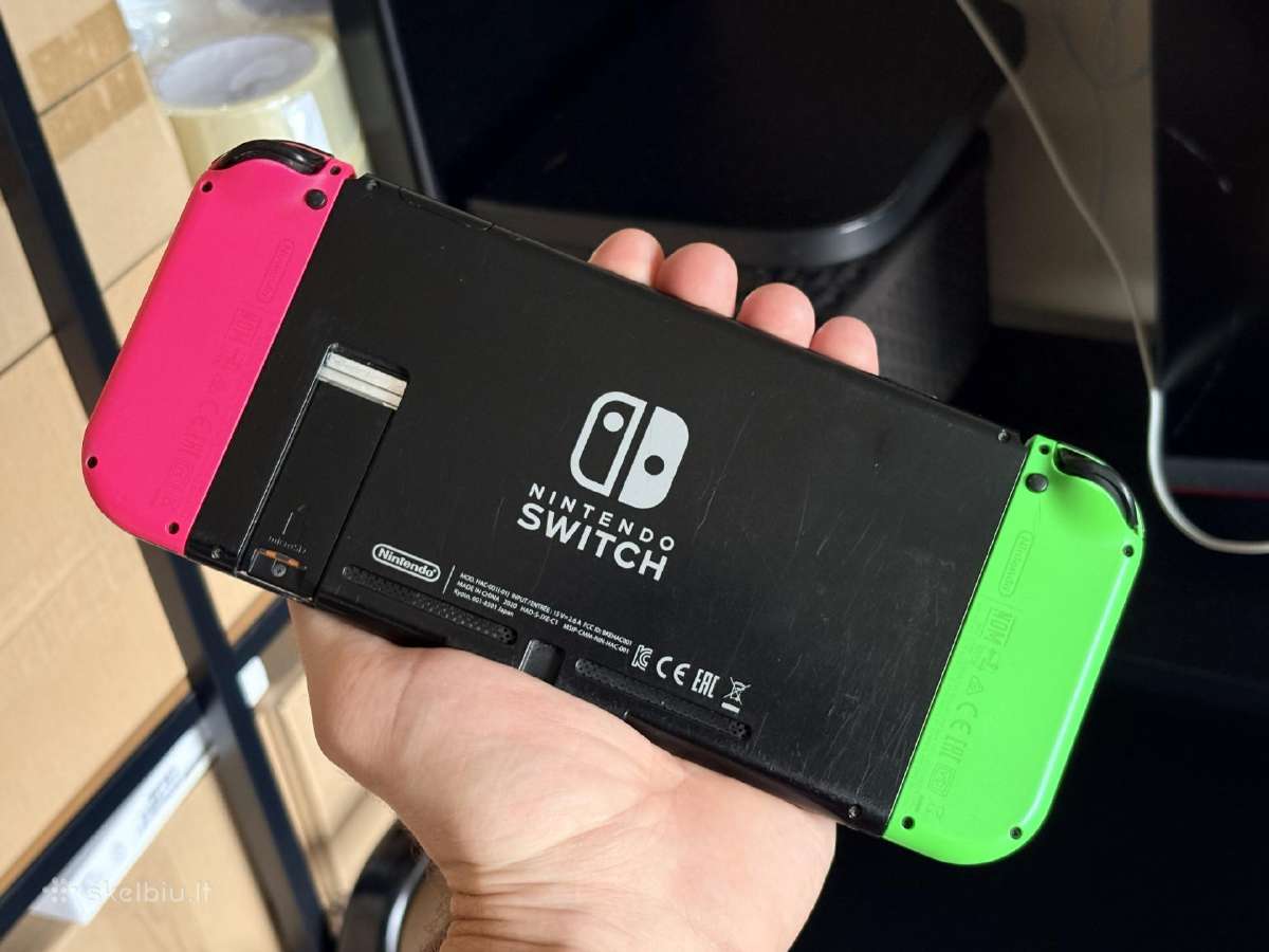 Nintendo Switch Neon Pink and Green - nuotraukos Nr. 5